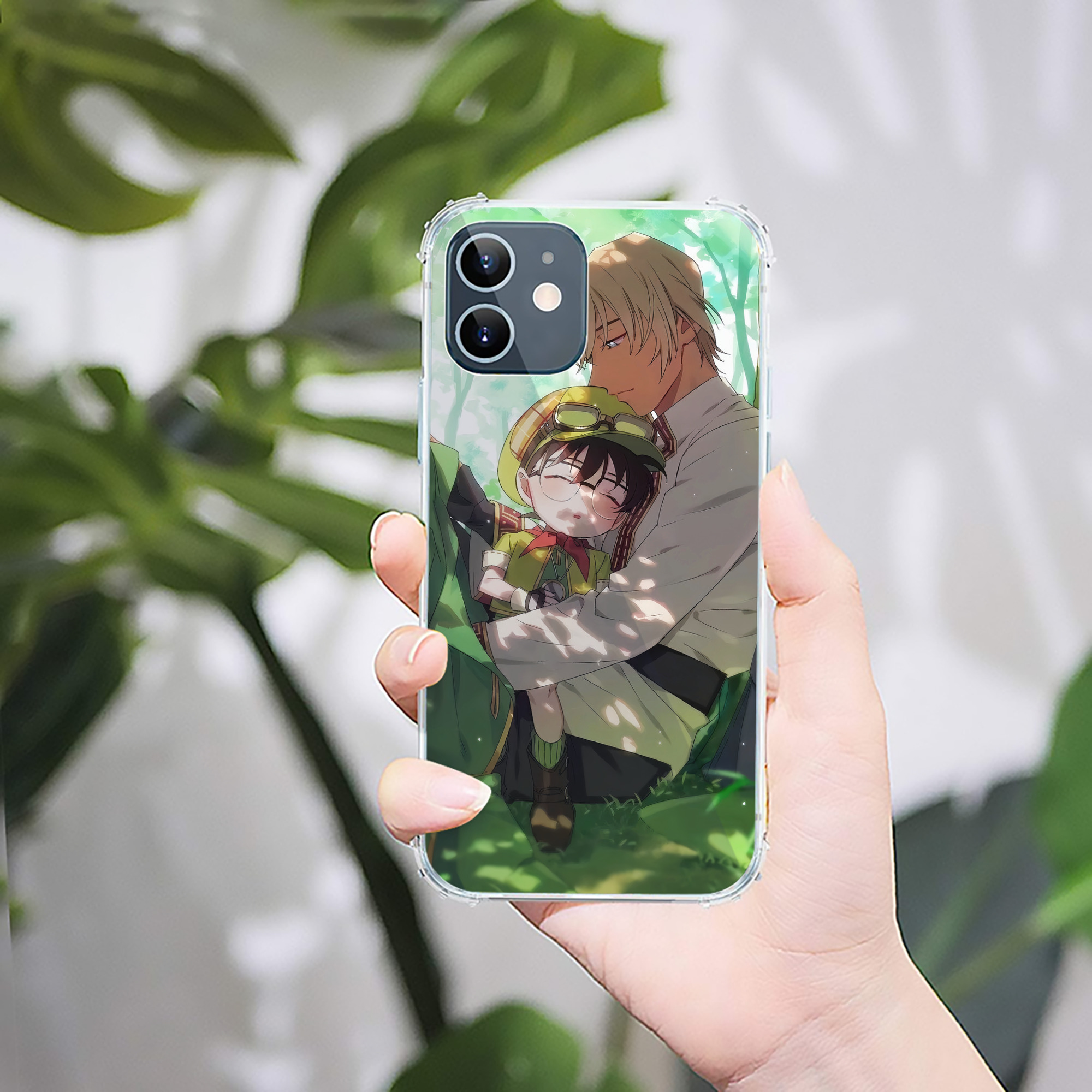 （画像用） 名探偵コナン Detective Conan 【iPhone 12シリーズ対応】透明スマホケース（クリアソフトケース）